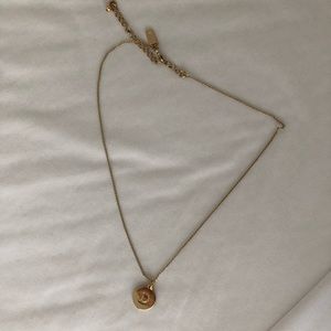 Gold Kate Spade “D” Letter Necklace